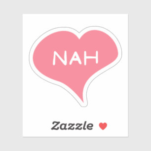 Autocollant vinyle cœur d'amour NAH
