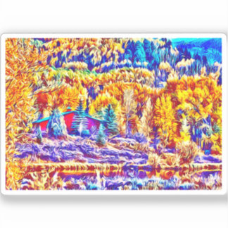 Autocollant vinyle Colorado Automne