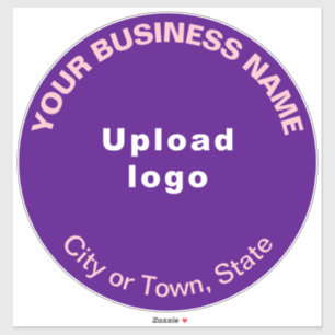 Autocollant vinyle couleur violet d'entreprise