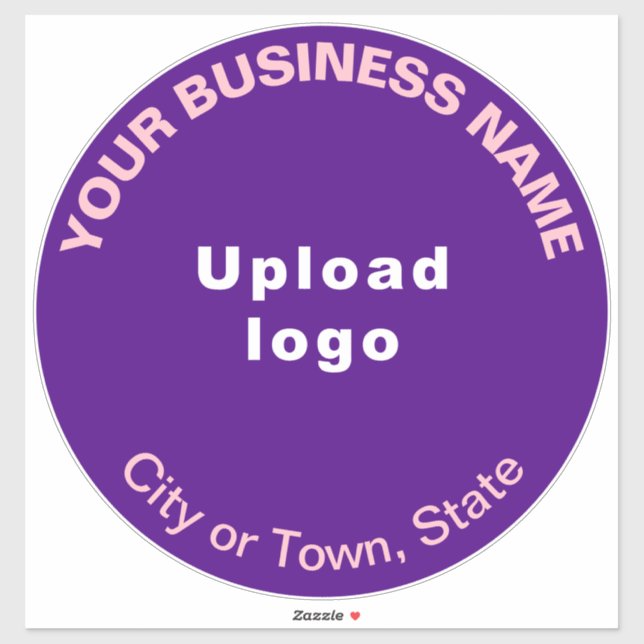 Autocollant vinyle couleur violet d'entreprise (Feuille)