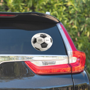Autocollant vinyle de ballon de football Nom de