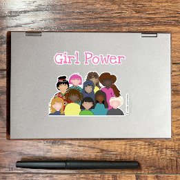 Autocollant vinyle Girl Power