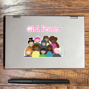 Autocollant vinyle Girl Power