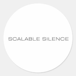 Autocollant vinyle Ironie d'entreprise Silence évo