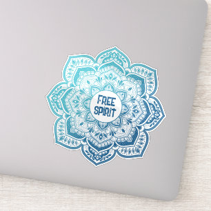 Autocollant vinyle personnalisé Eira Mandala sur m