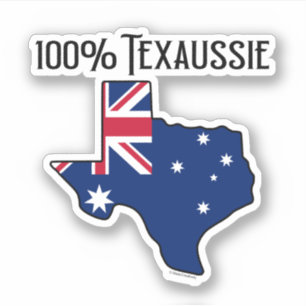 Autocollant vinyle sur mesure 100% Texaussie