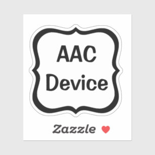 Autocollant vinyle sur mesure AAC Label