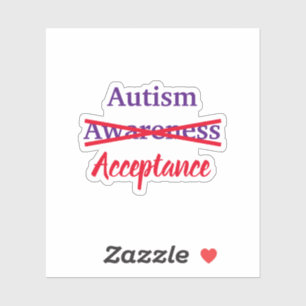 Autocollant vinyle sur mesure Acceptance not Aware