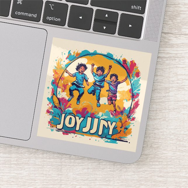 Autocollant vinyle sur mesure Joy (Détail)