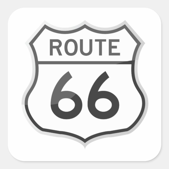 Autocollant voyage sur la route 66 des États-Unis (Devant)
