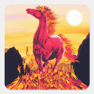 Autocollant Wild Fire Horse