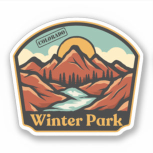 Autocollant Winter Park, Colorado