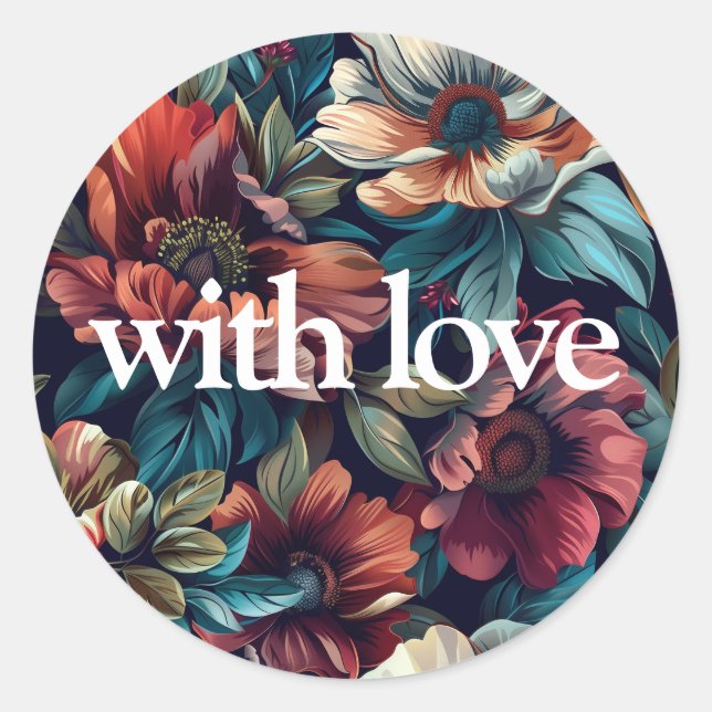 autocollant "With Love" (Devant)