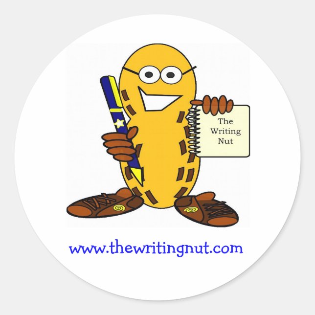 autocollant www.thewritingnut.com (Devant)