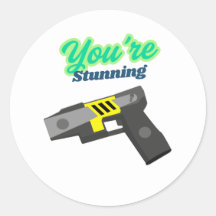Autocollant "You're Stunning" Premier répondeur Ta