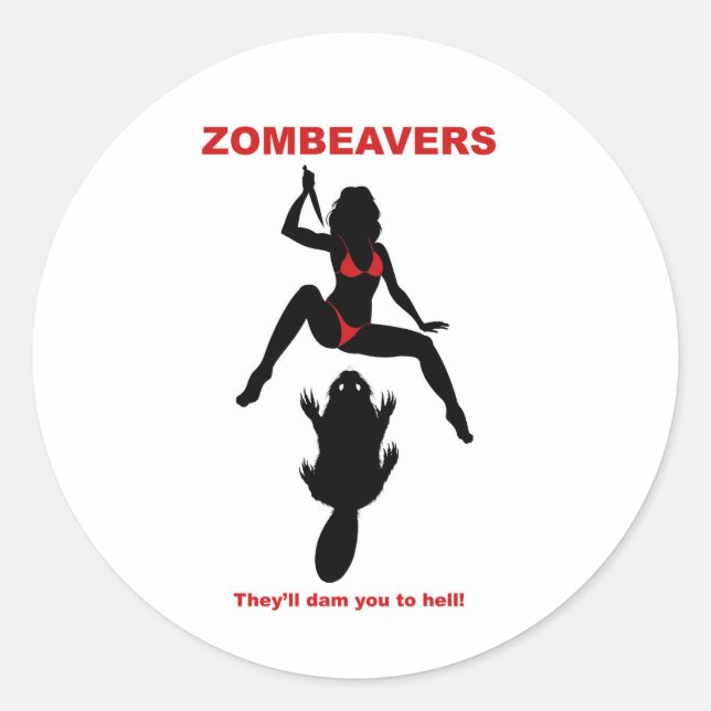 Autocollant ZOMBEAVERS (Devant)