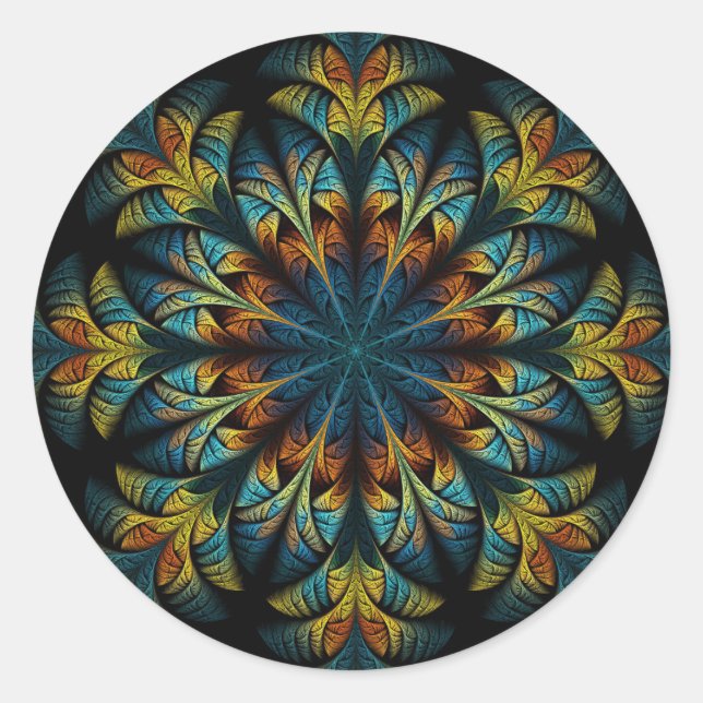 autocollants à fleurs en plumes (Devant)