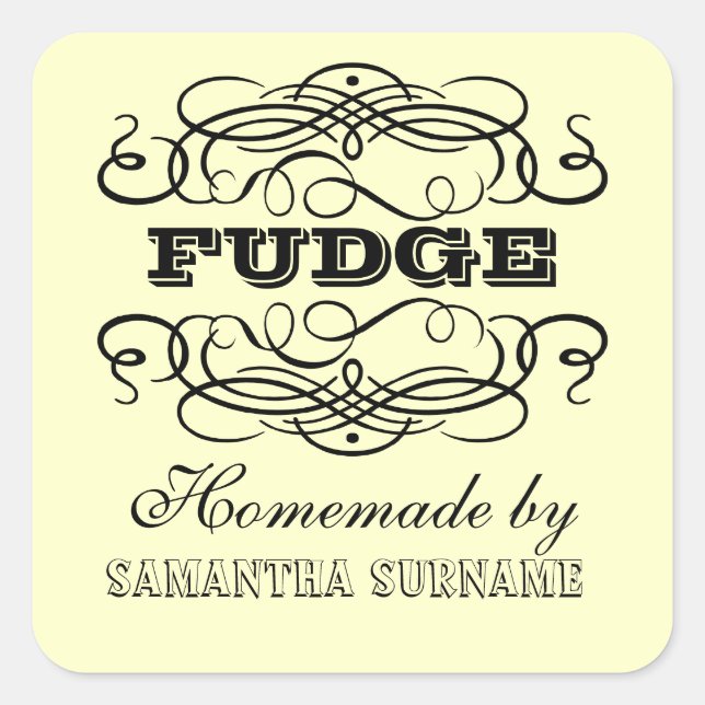 Autocollants à la confiture de recettes maison (Devant)