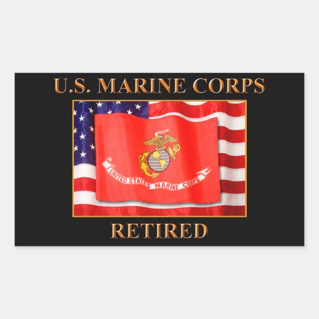 Autocollants à la retraite USMC (Devant)