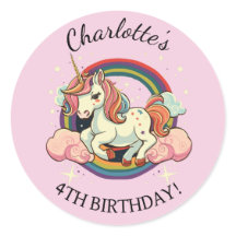 Autocollants à licorne magique