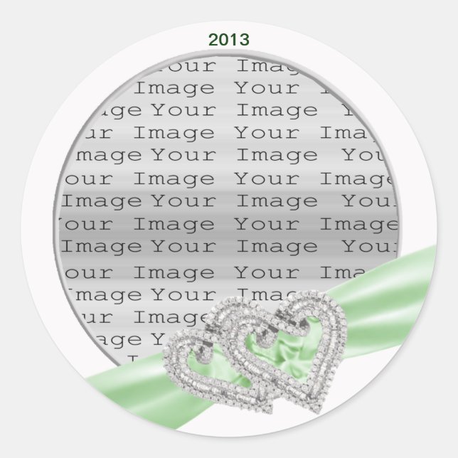 Autocollants à ruban à coeur libre (Devant)