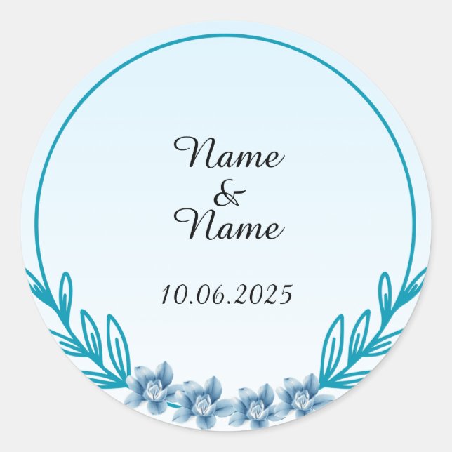 Autocollants à saveur mariage (Devant)