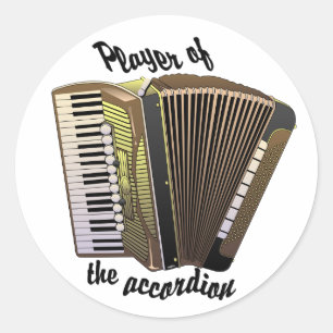 Autocollants Accordion Player