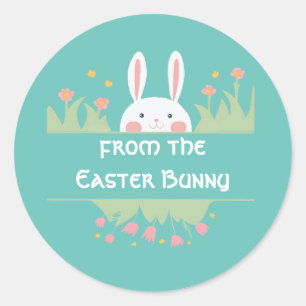 Autocollants adorables pour les enfants du lapin d