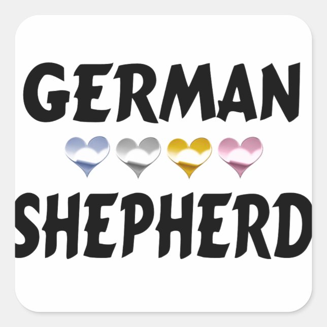 Autocollants allemands Shepherd Love (Devant)