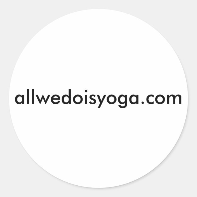 autocollants allwedoisyoga (Devant)