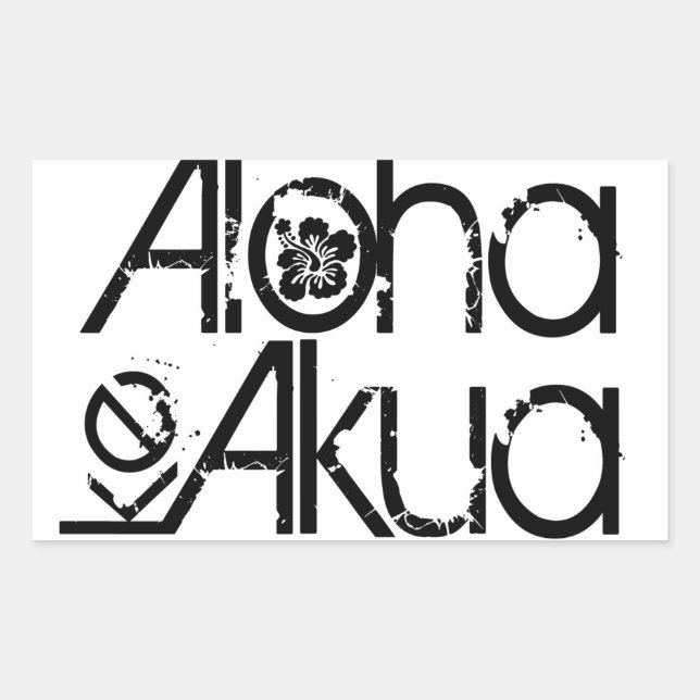 Autocollants Aloha Ke Akua (Devant)