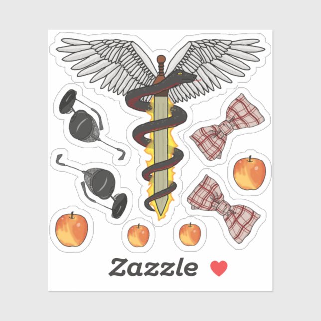 Autocollants Angel/Démon (Feuille)