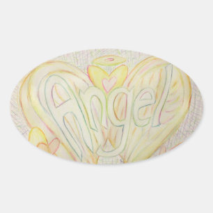 Autocollants Angel Inspirational Word Art