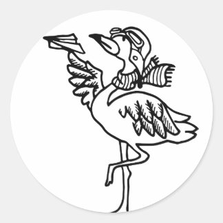 autocollants - animal drôle -