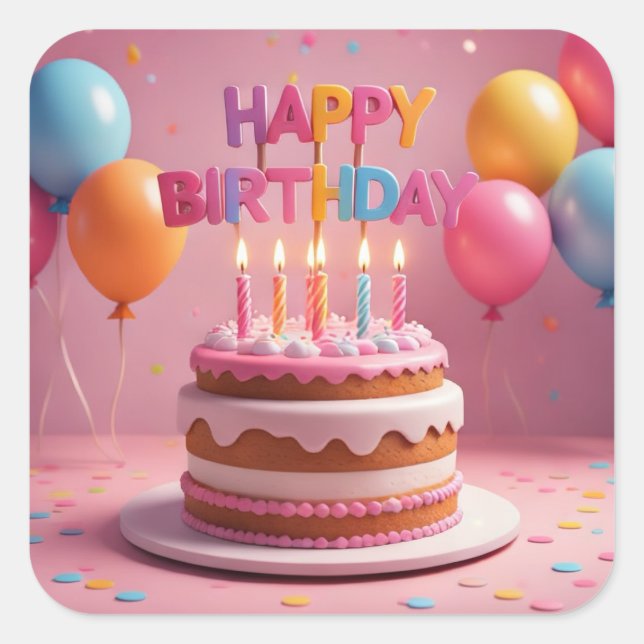 Autocollants (anniversaire) (Devant)