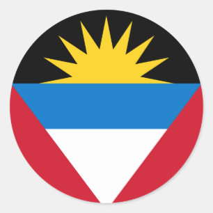 autocollants antigua et drapeau barbuda