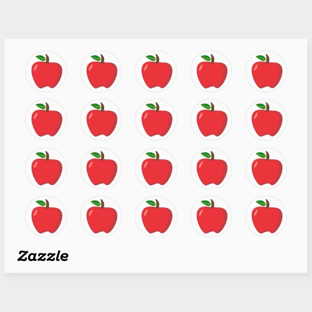 Autocollants Apple (Feuille)