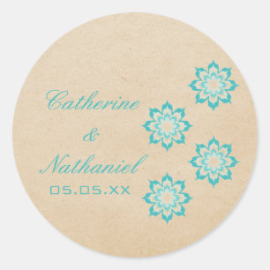 Autocollants Aqua Daring Floral Blooms