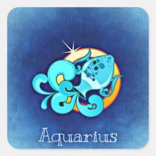 autocollants aquarius zodiac