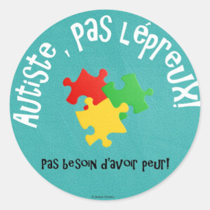 Autocollants Autiste, lépreux de pas