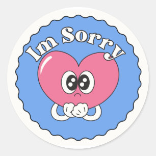 Autocollants avec le titre "im sorry"