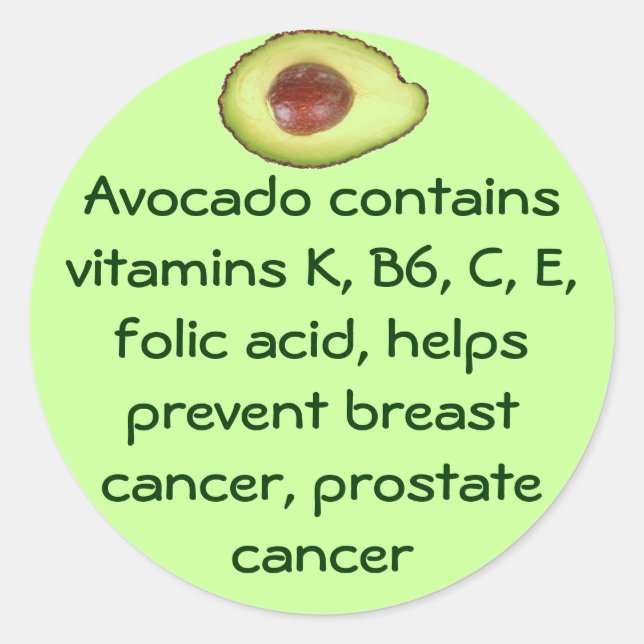 Autocollants Avocado (Devant)
