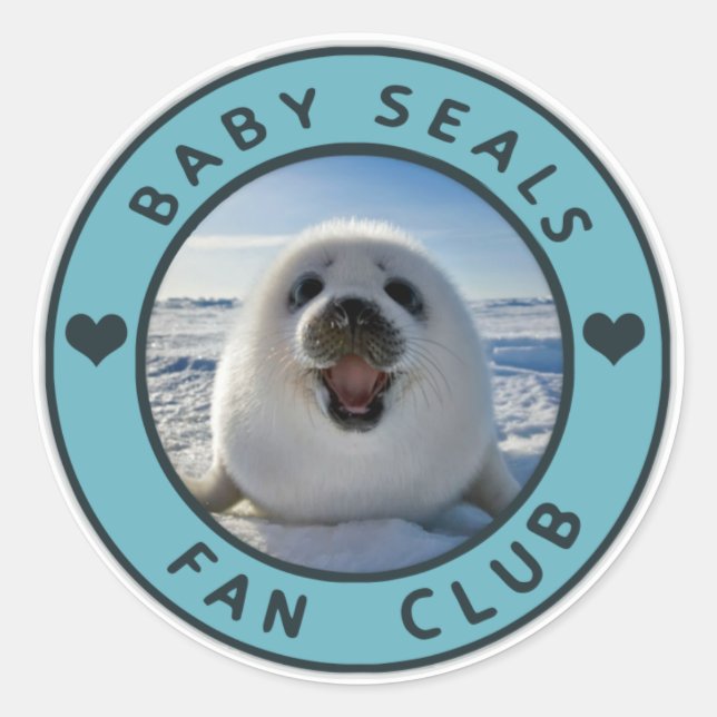 Autocollants Baby Seal Fan Club (Devant)