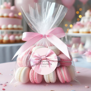 Autocollants Bébé Fille à Ruban Rose