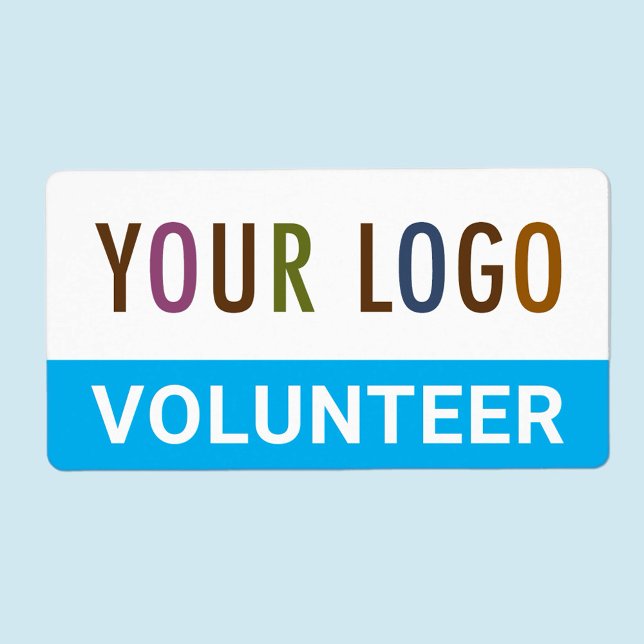 Autocollants bénévoles personnalisés Étiquettes av (MISOOK Volunteer Sticker with Logo)