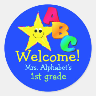 Autocollants bienvenus d'école