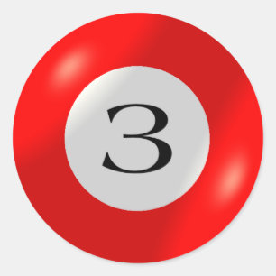 Autocollants - Billard - 3 balles