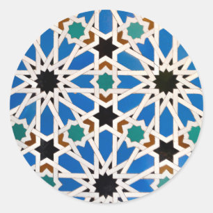 Autocollants bleus de mosaïque de Morrocan