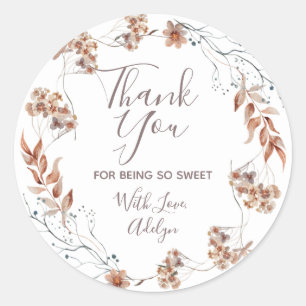 Autocollants Boho Wildflowers Merci d'être ici