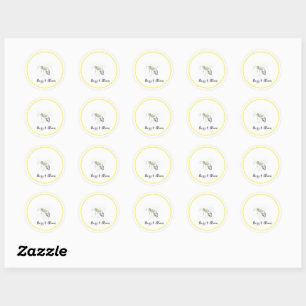 Autocollants Buzz & Bloom - dessin de abeille dess